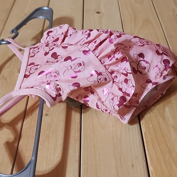 Disney Minnie Mouse Metallic Swimsuit Size 3/ Months NWT - Picture 2 of 7